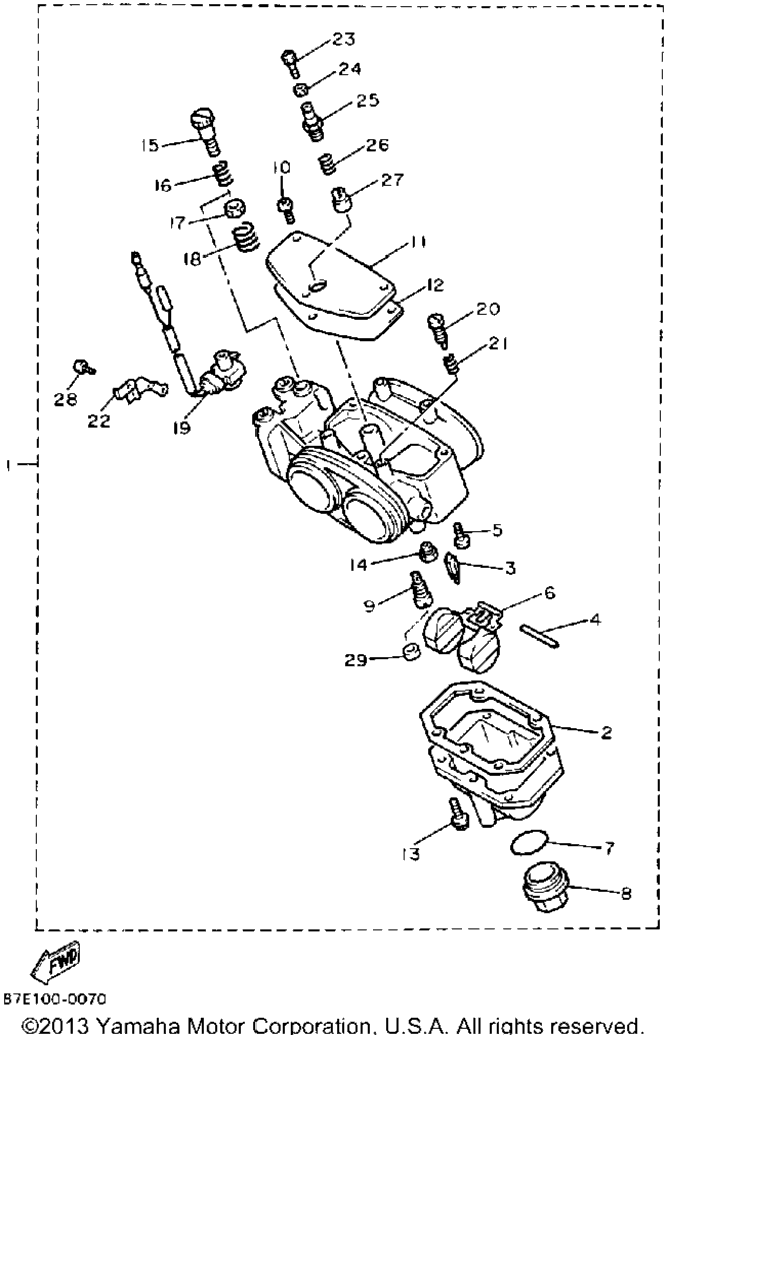 Схема узла Карбюраторы