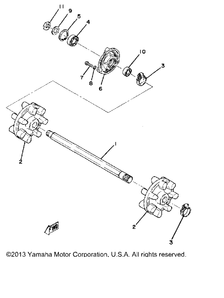 Схема узла Передний Мост