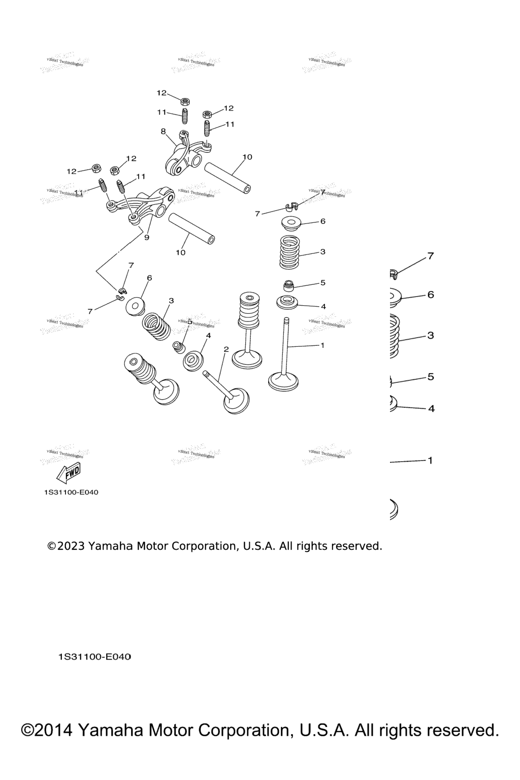 Схема узла Клапаны