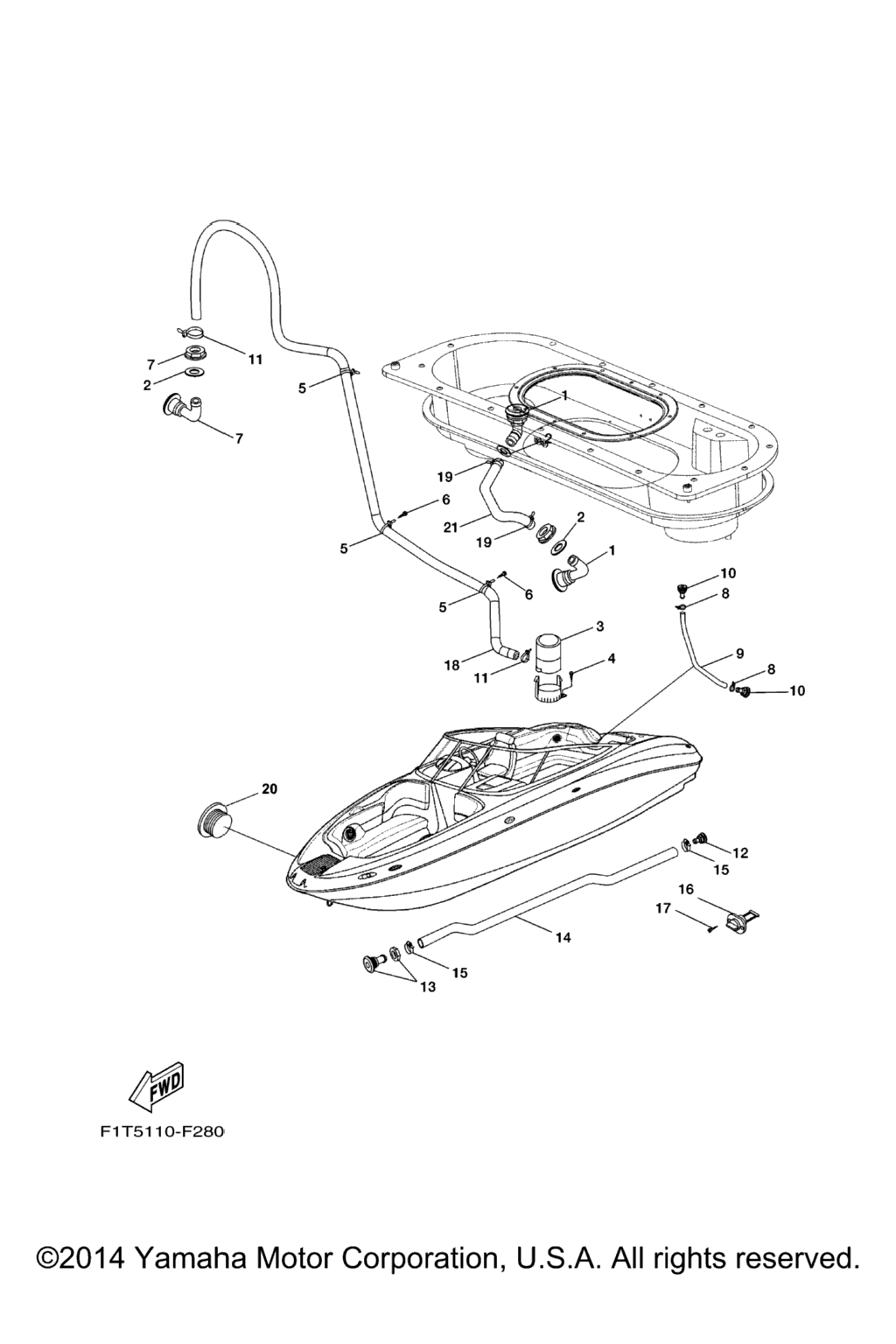 Схема узла Дренажные Fitting\'и Для Палубы
