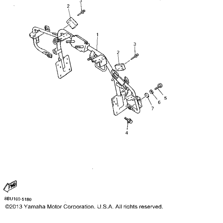 Схема узла Рулевые Ворота