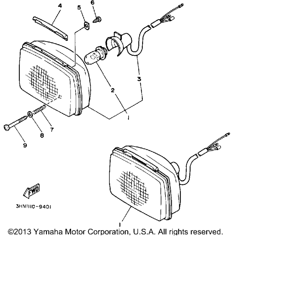 Схема узла Фары