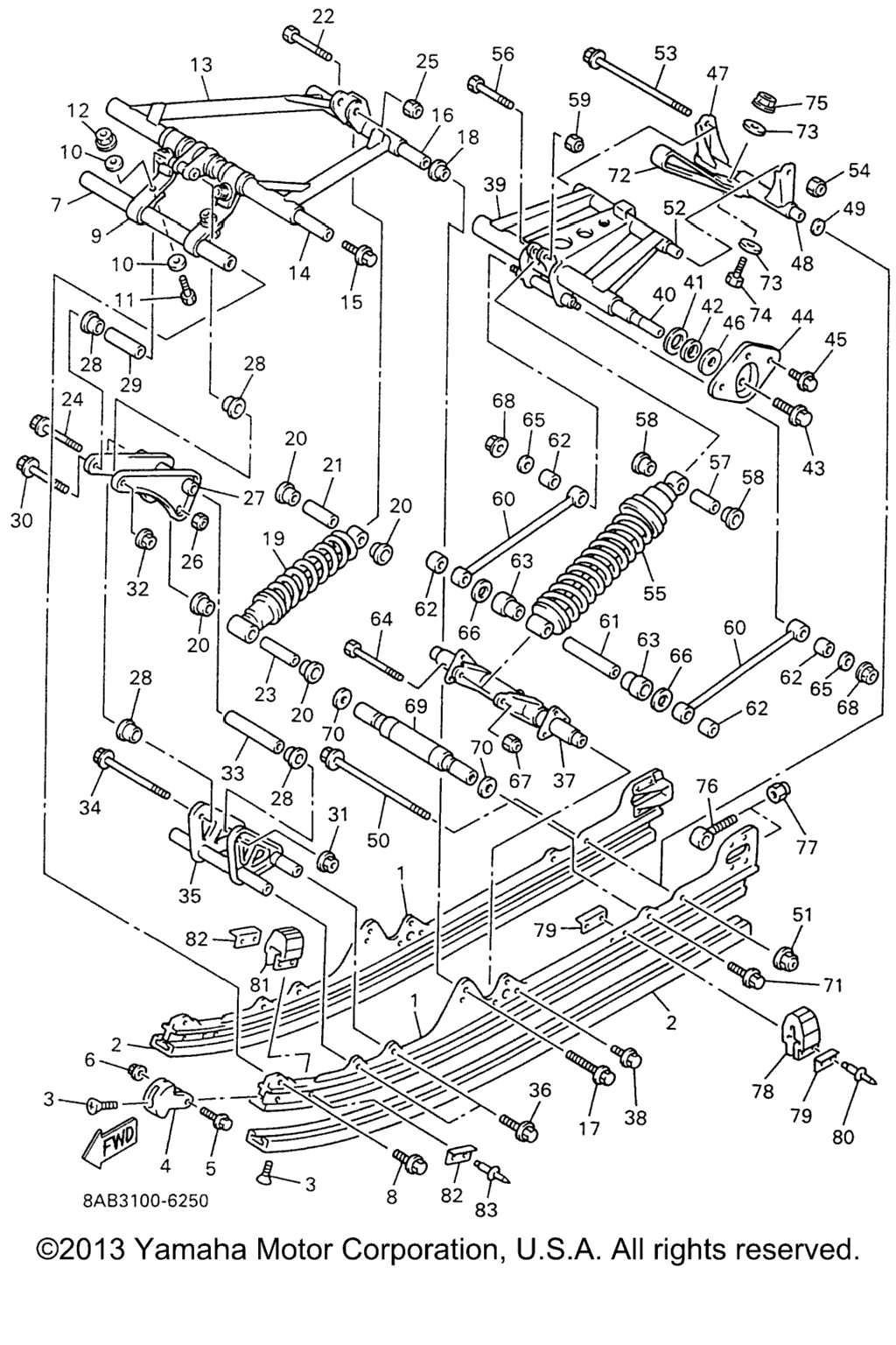 Схема узла Подвеска Гусеницы 2