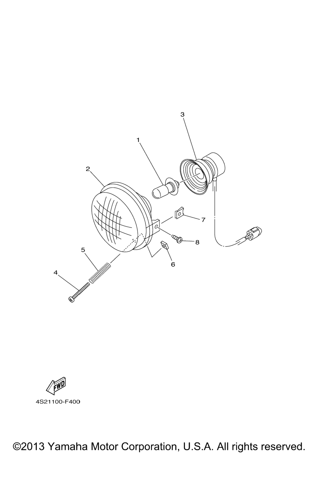 Схема узла Фары