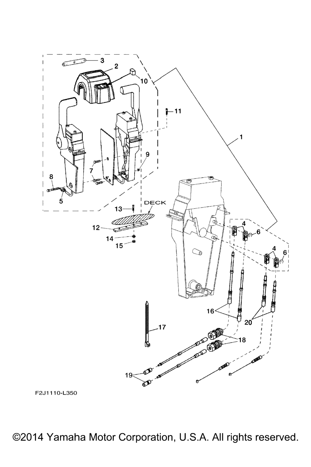 Схема узла Управляющий Трос