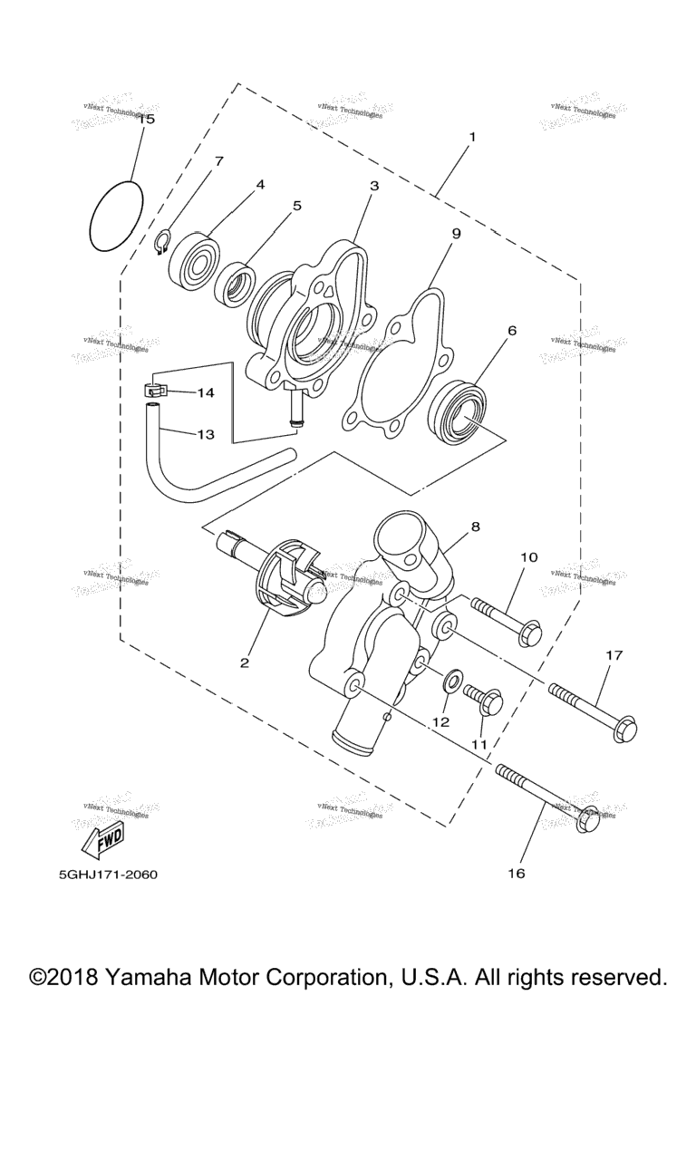 Схема узла Водяные Насосы