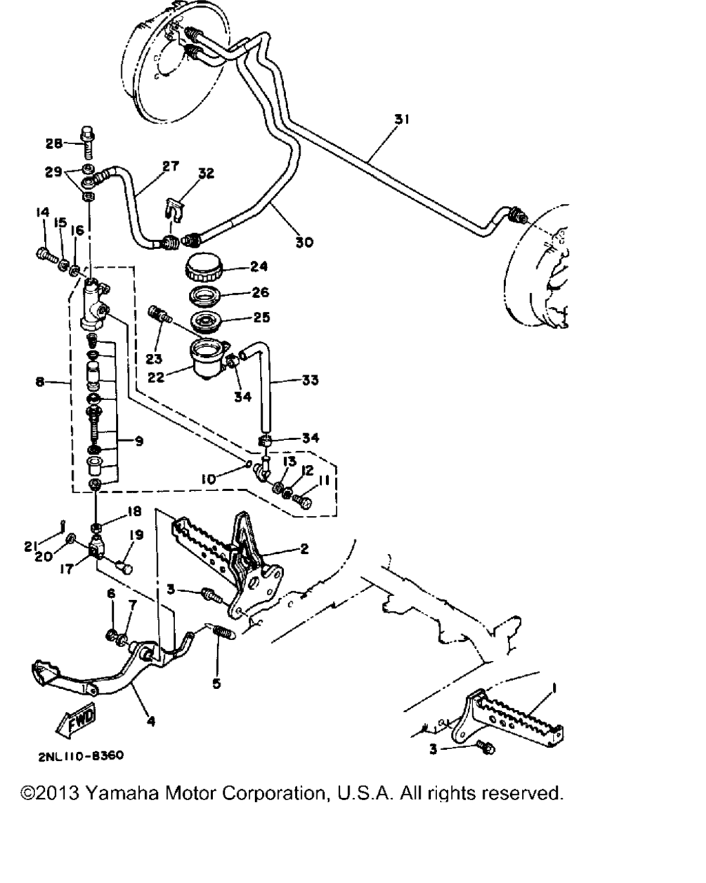 Схема узла Подставка Для Ног