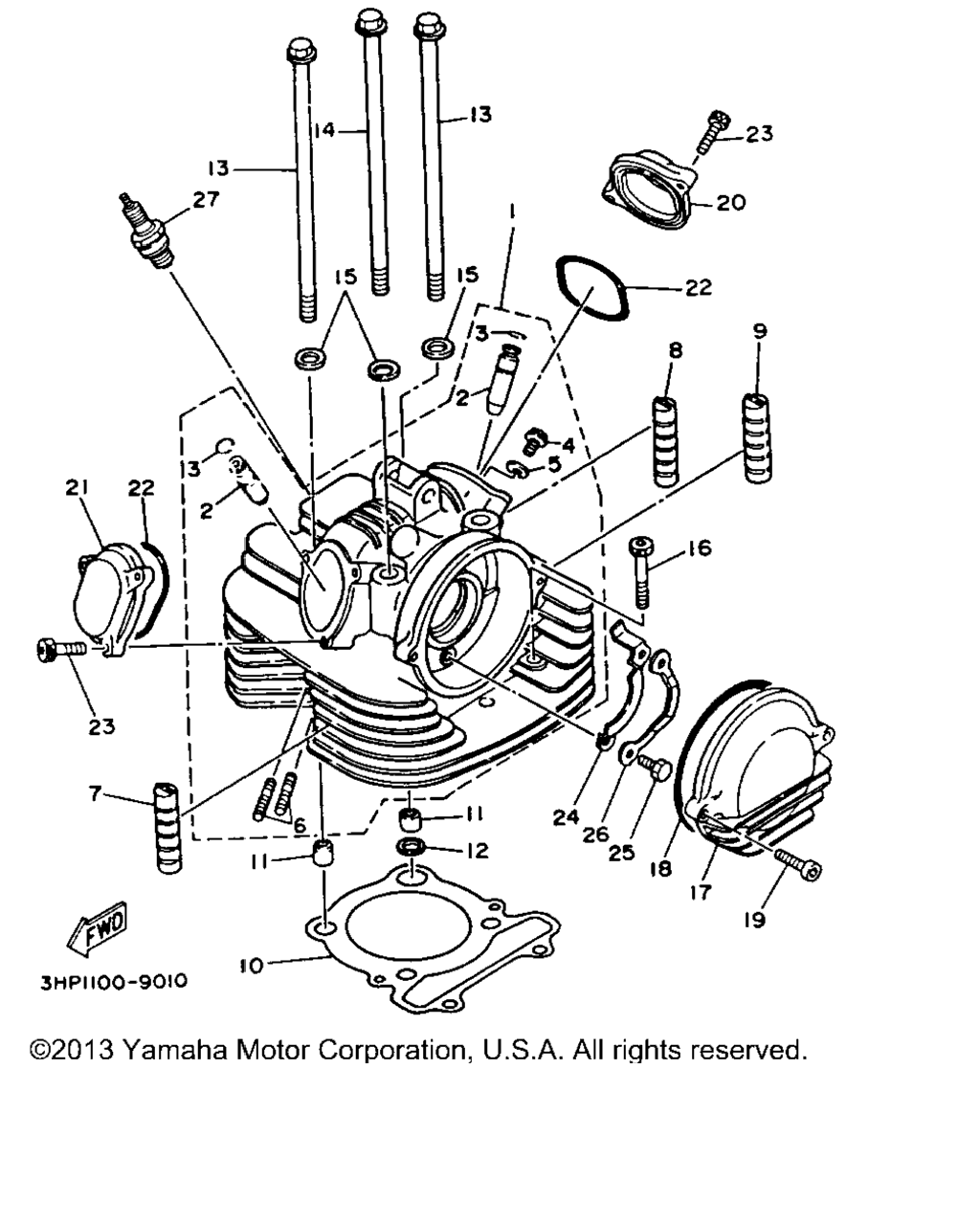 Схема узла Головка Цилиндра