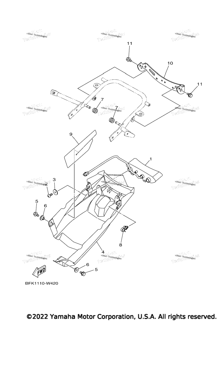Схема узла Задние Фонари