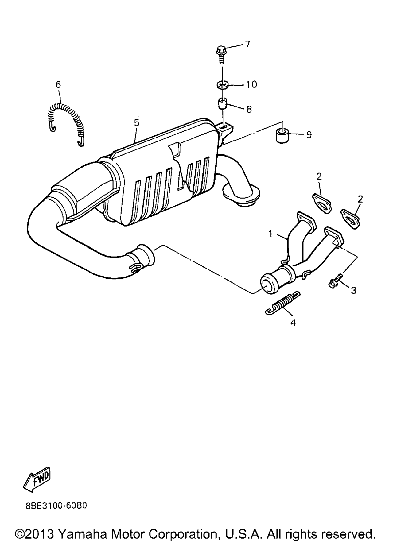 Схема узла Выхлопные Системы