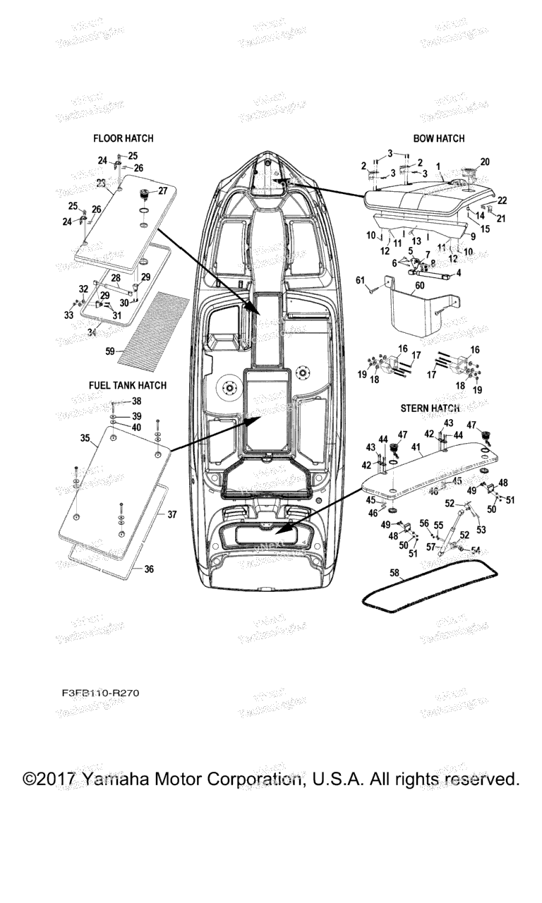 Схема узла Люки Палубы 1