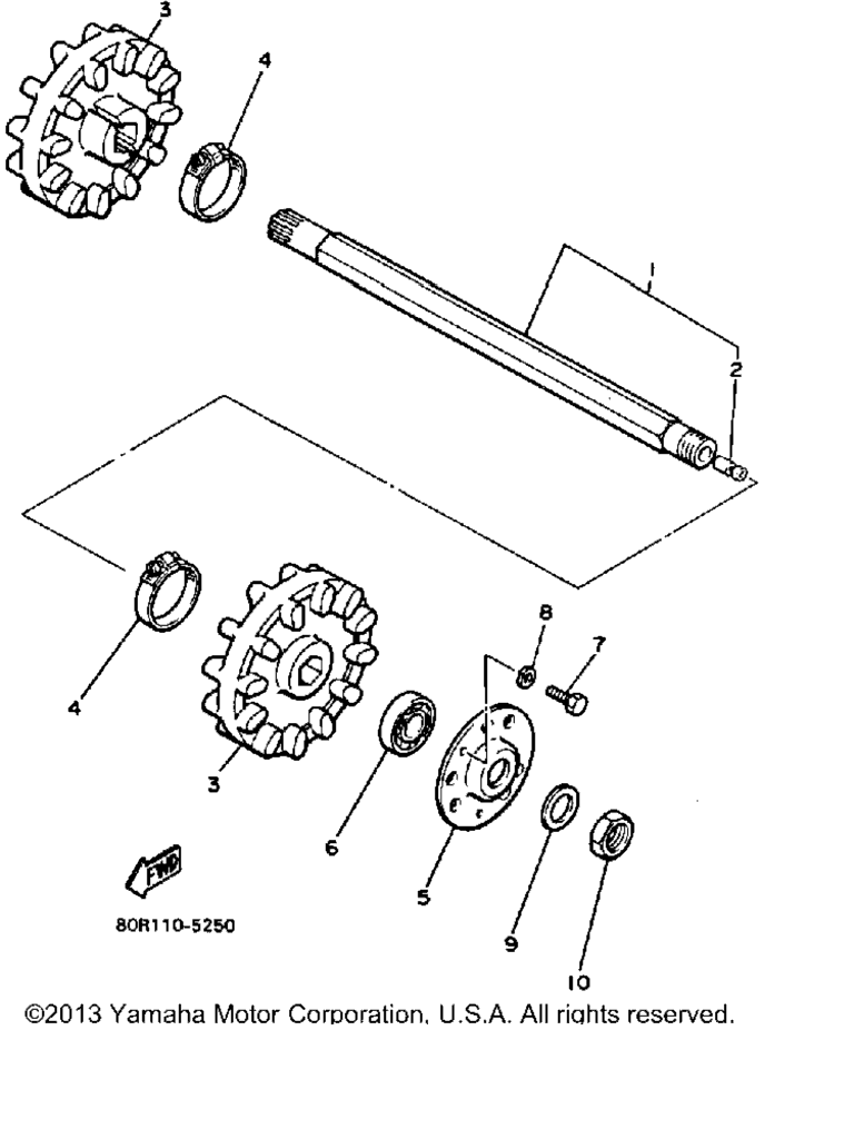 Схема узла Привод Гусеницы 1