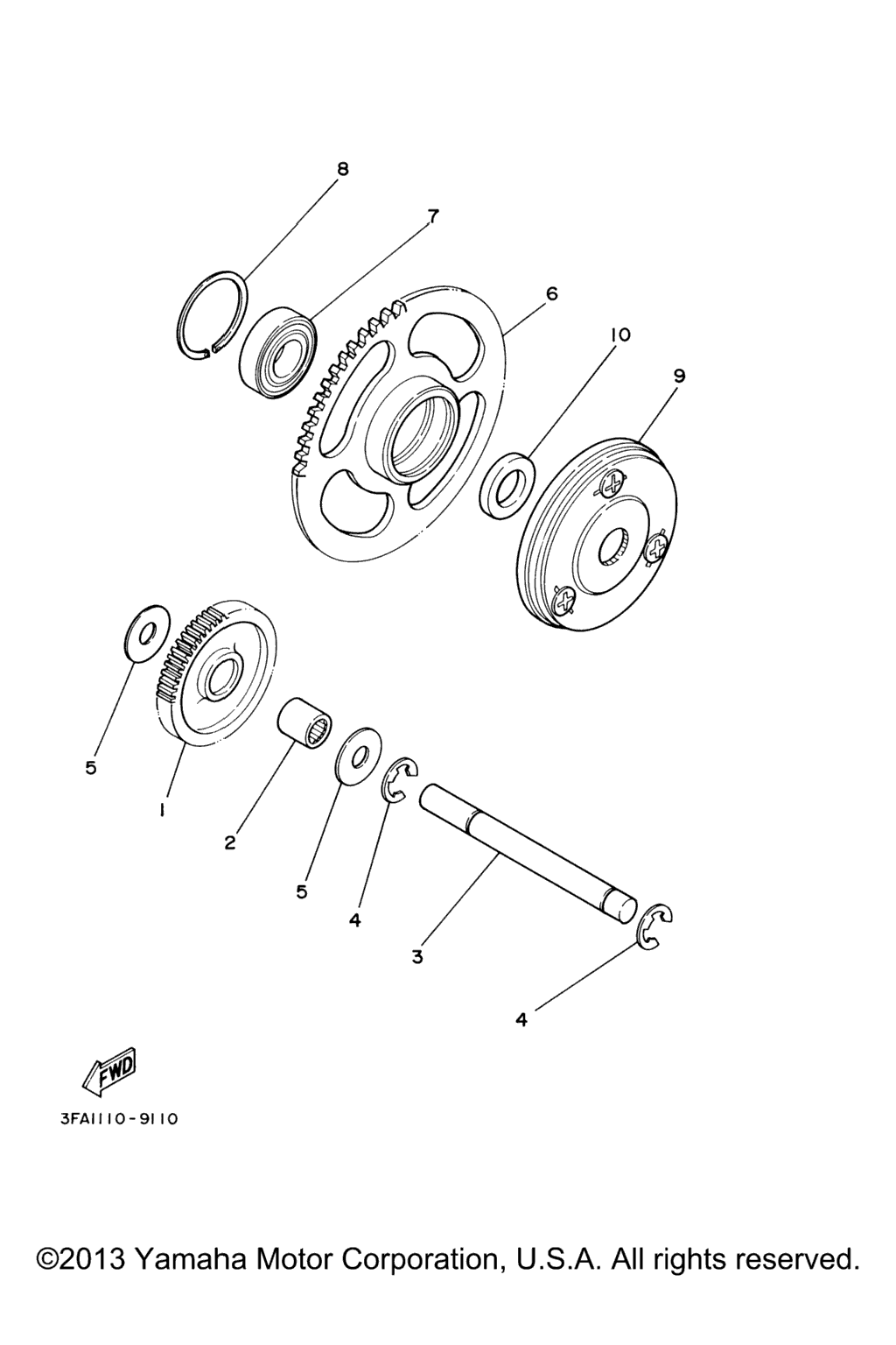 Схема узла Муфта Стартера