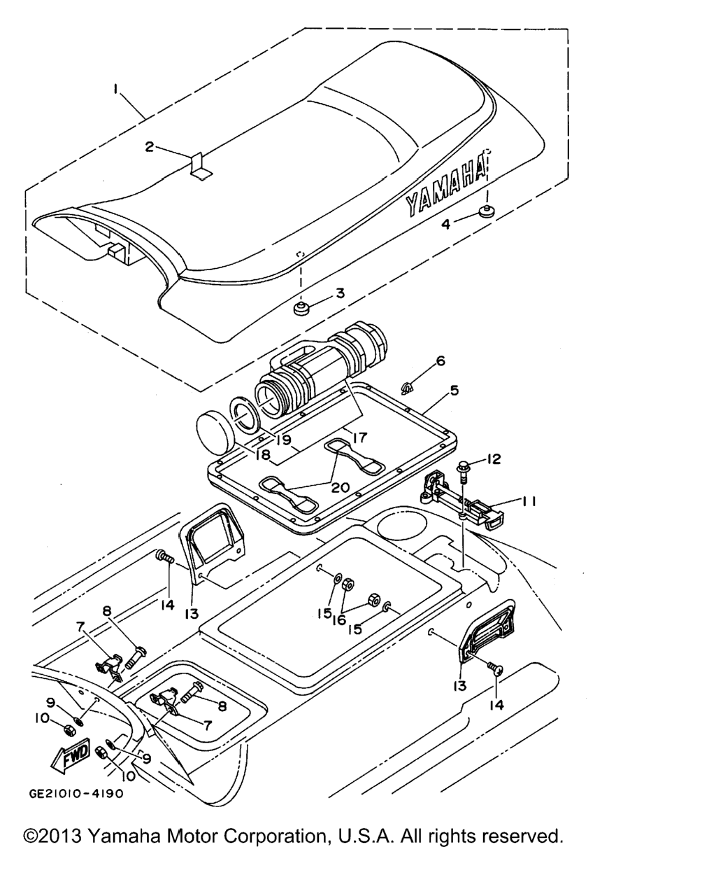 Схема узла Сиденье Под Отсеком