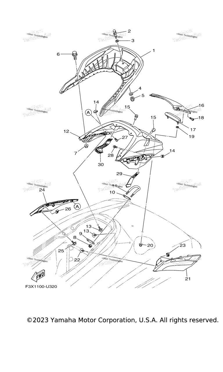Схема узла Кресла И Нижние Отсеки 2