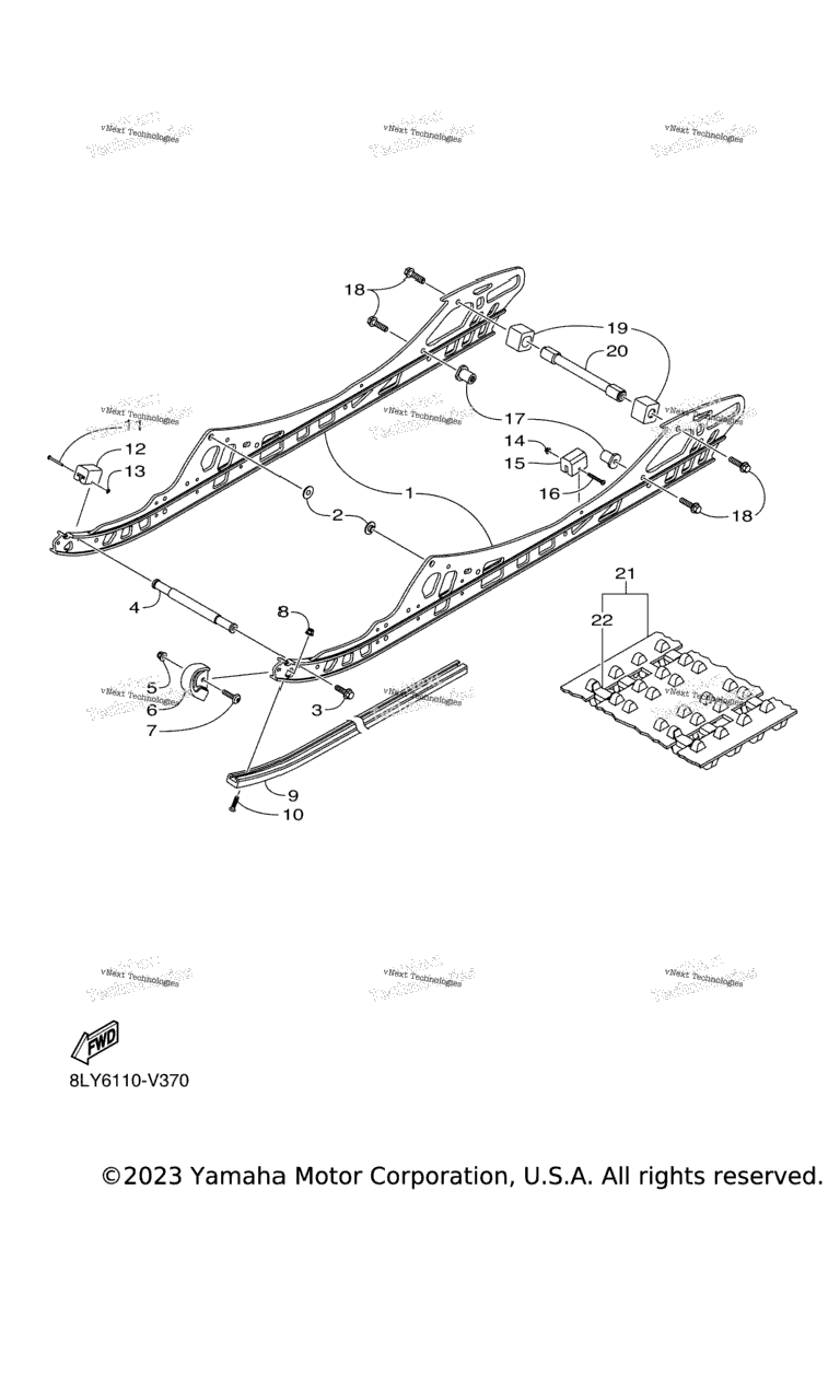 Схема узла Подвеска Гусениц 1