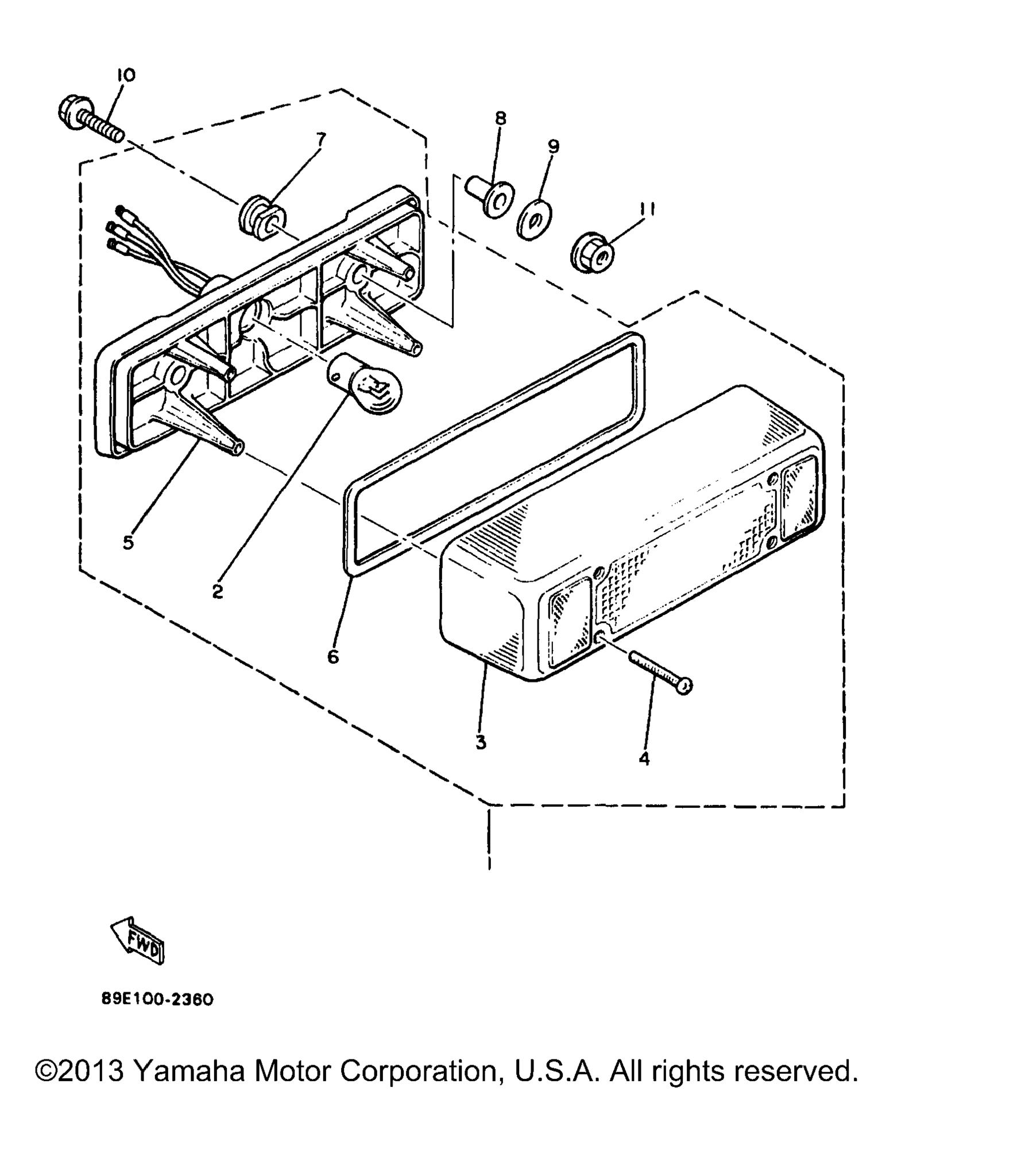 Схема узла Задние Фонари