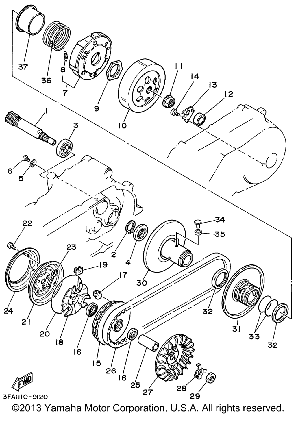 Схема узла Сцепление