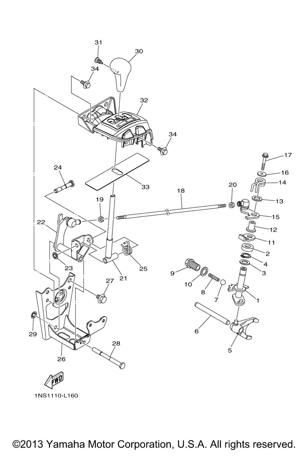 Схема узла Вал Переключения