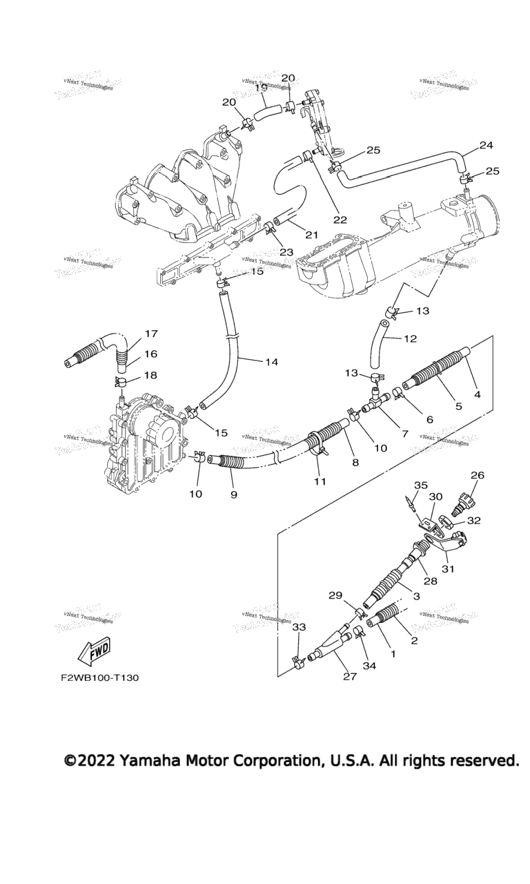 Схема узла Выпускные Системы 2