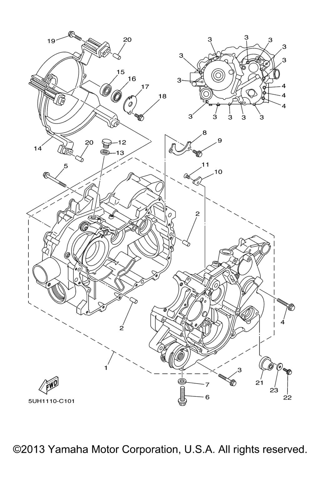 Схема узла Корпус Двигателя