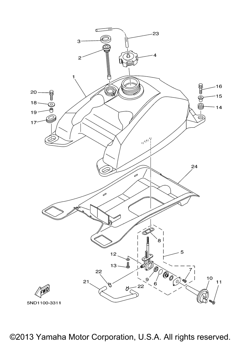 Схема узла Топливные Баки