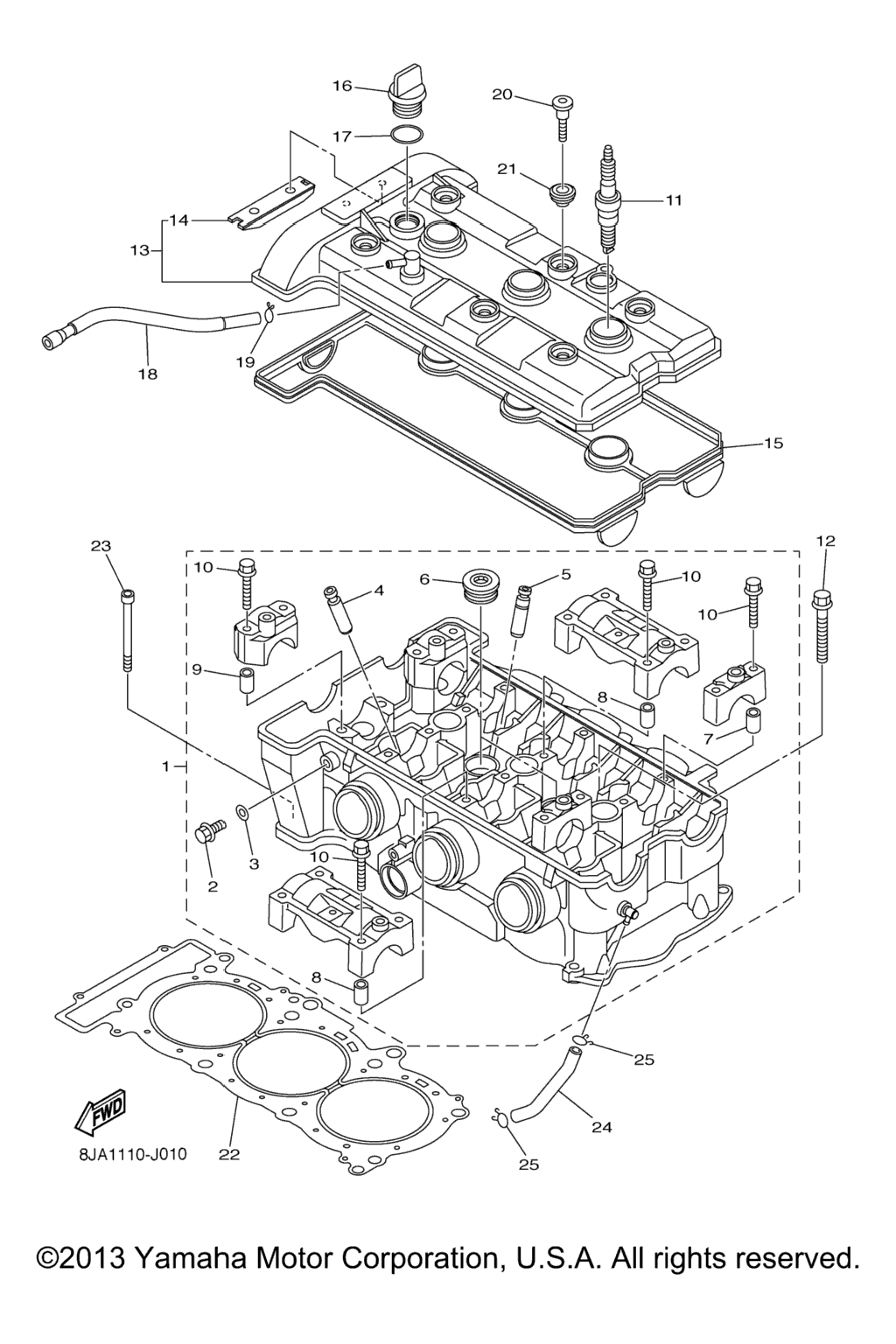 Схема узла Головка Цилиндра
