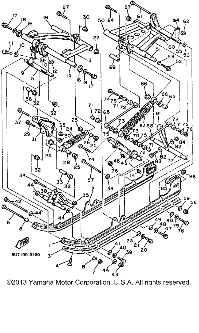 Схема узла Суспензия Трака 2