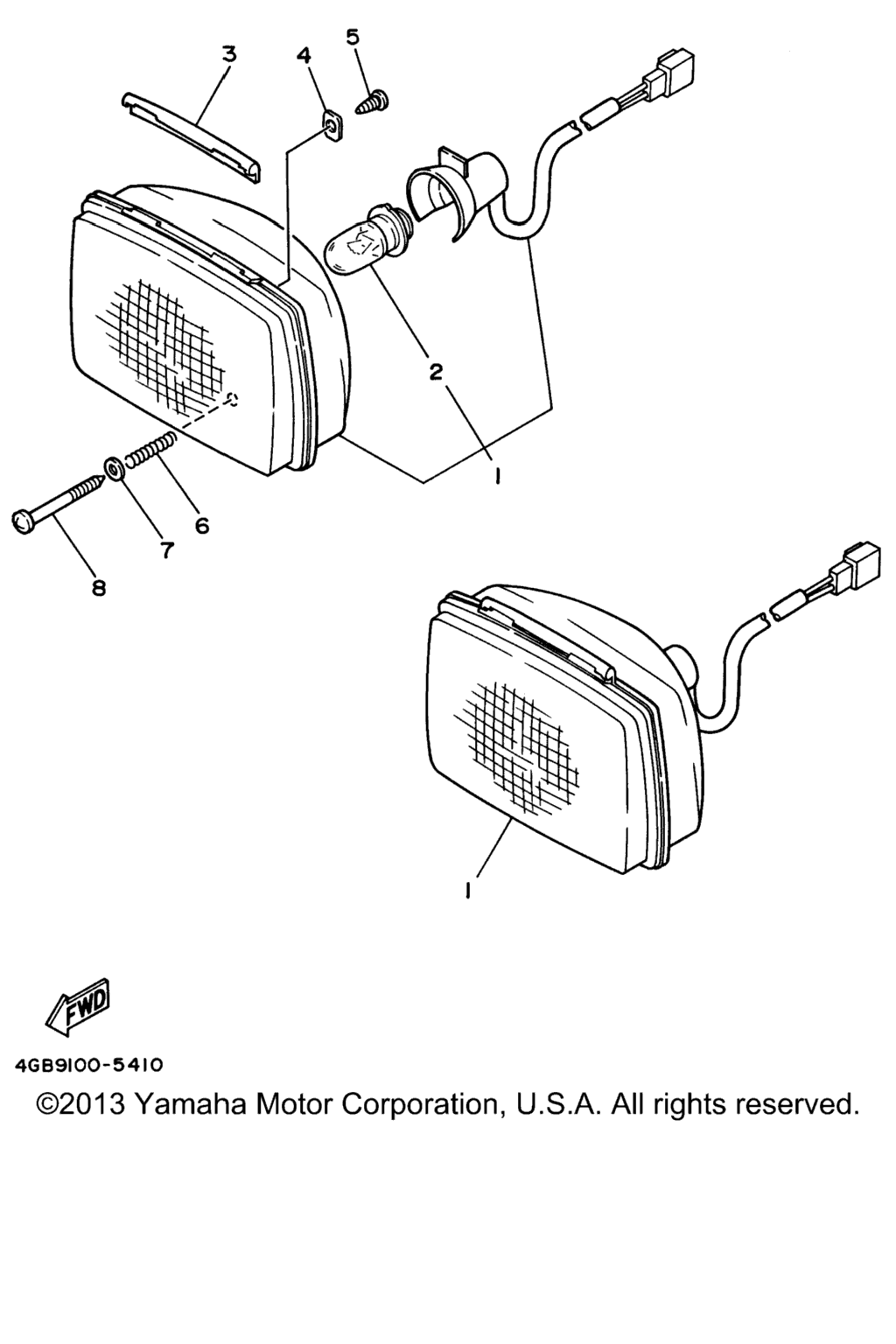 Схема узла Фары