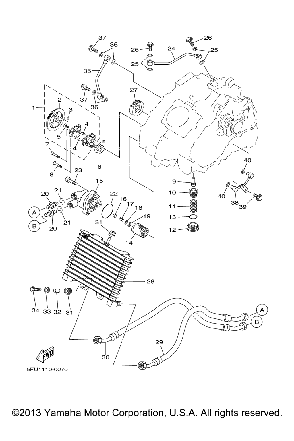 Схема узла Масляные Насосы
