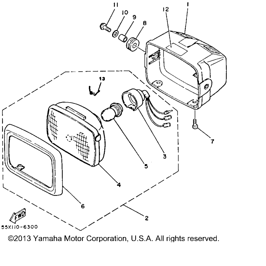Схема узла Фары