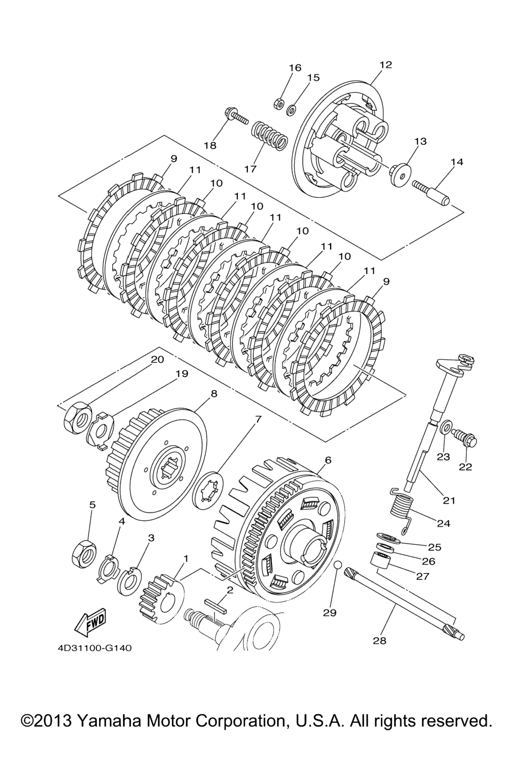 Схема узла Сцепление