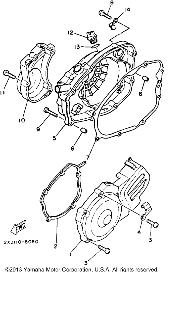 Схема узла Крышка Картера 1