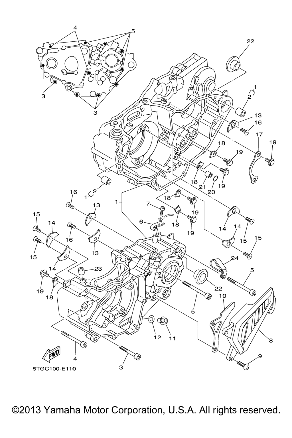 Схема узла Корпус Двигателя