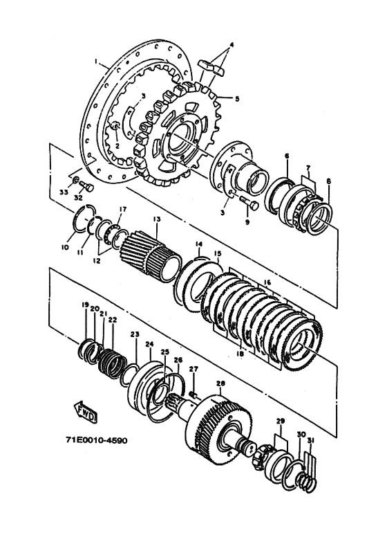 Схема узла Входной Вал (Mgn50-6) Для Yamaha Md850K/Lh