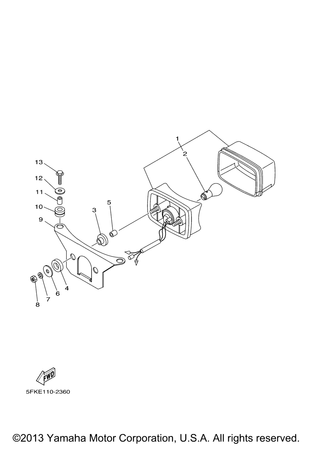 Схема узла Задние Фонари