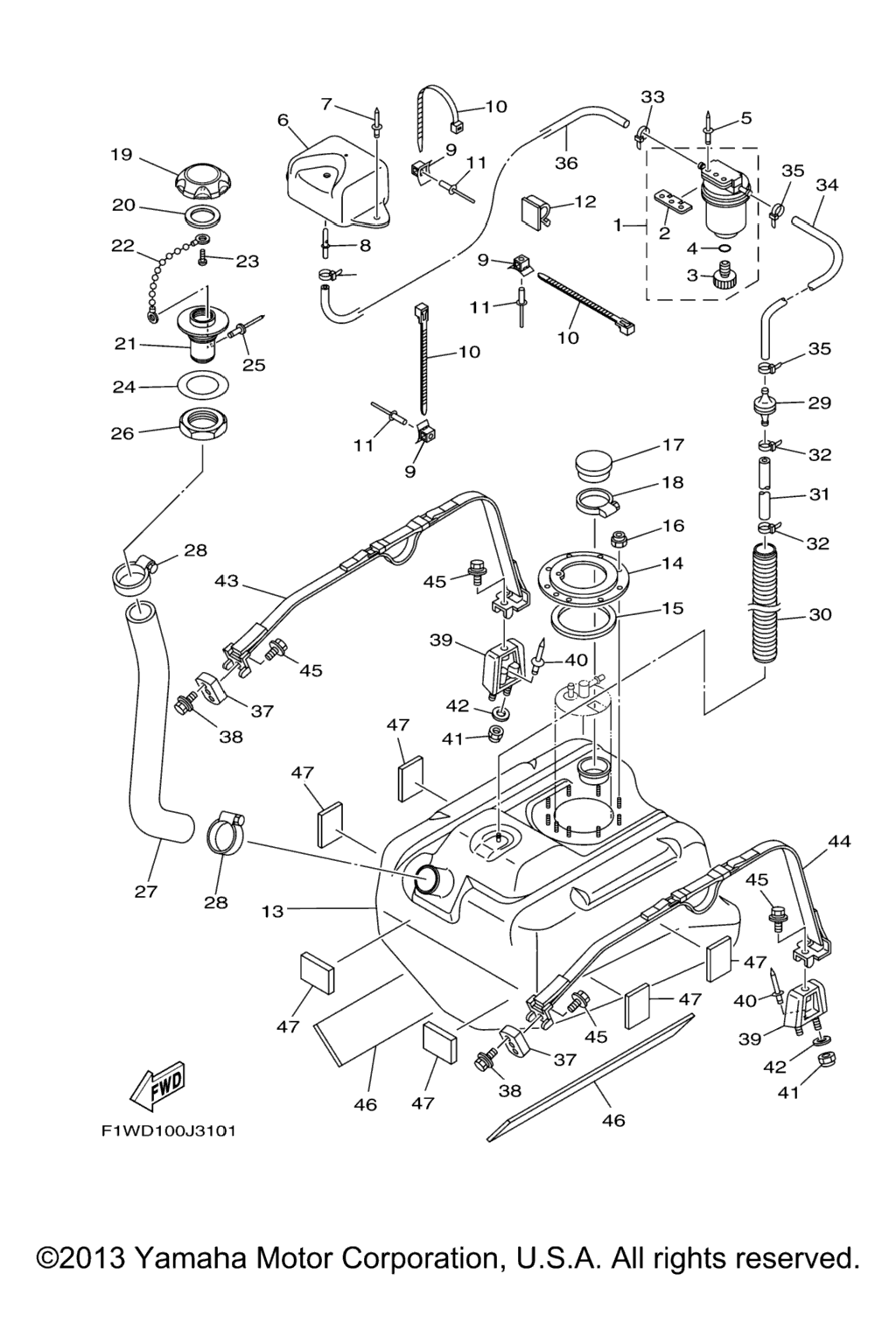 Схема узла Топливные Баки