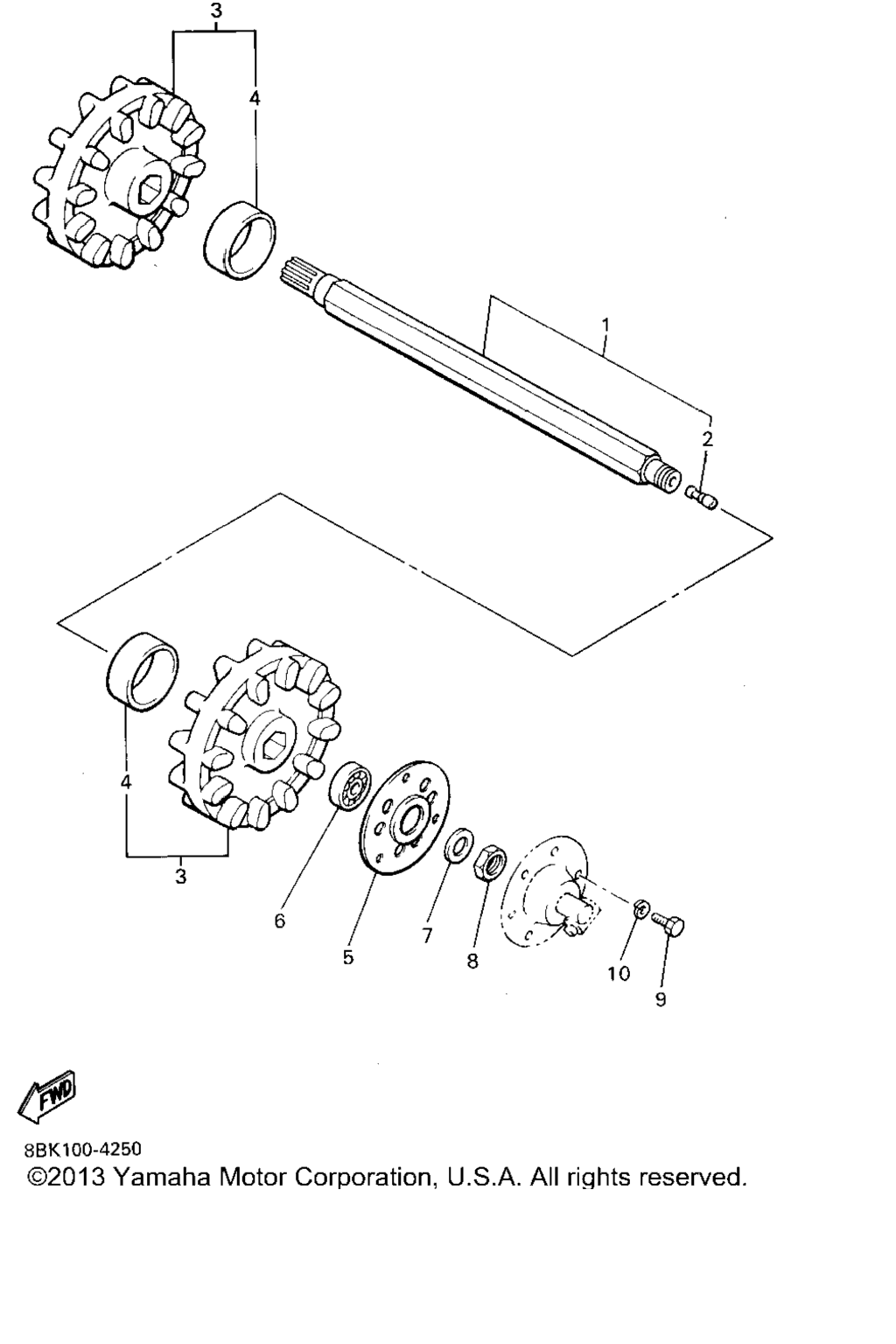 Схема узла Привод Гусеницы 1