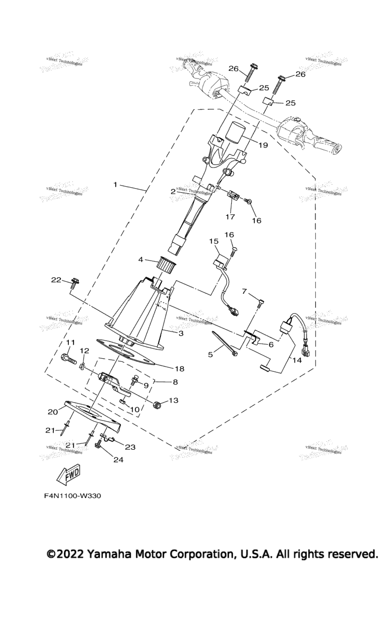 Схема узла Рулевое Управление 2