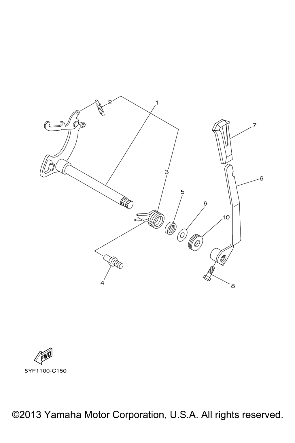 Схема узла Вал Переключения