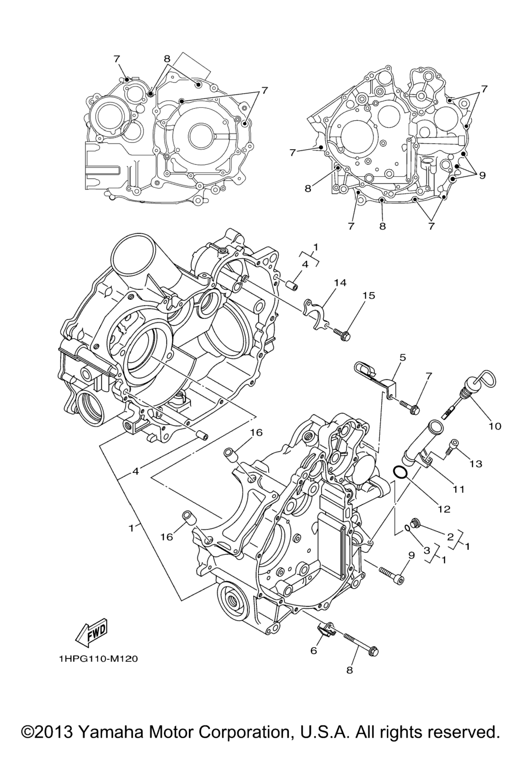 Схема узла Корпус Двигателя