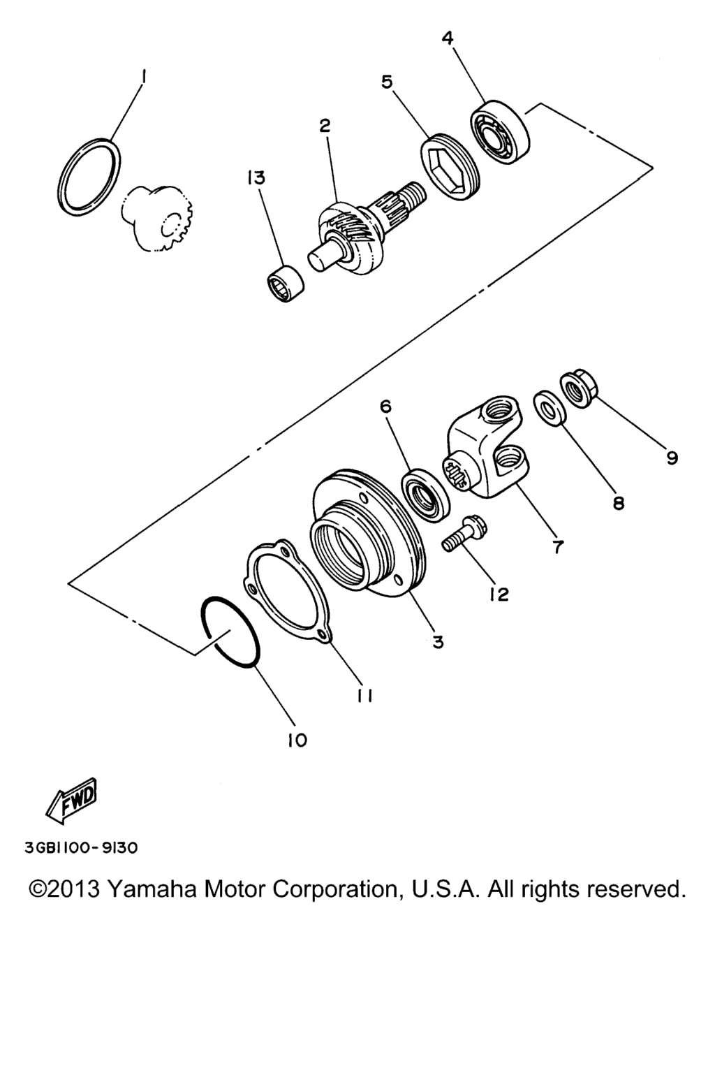 Схема узла Средняя Зубчатая Передача