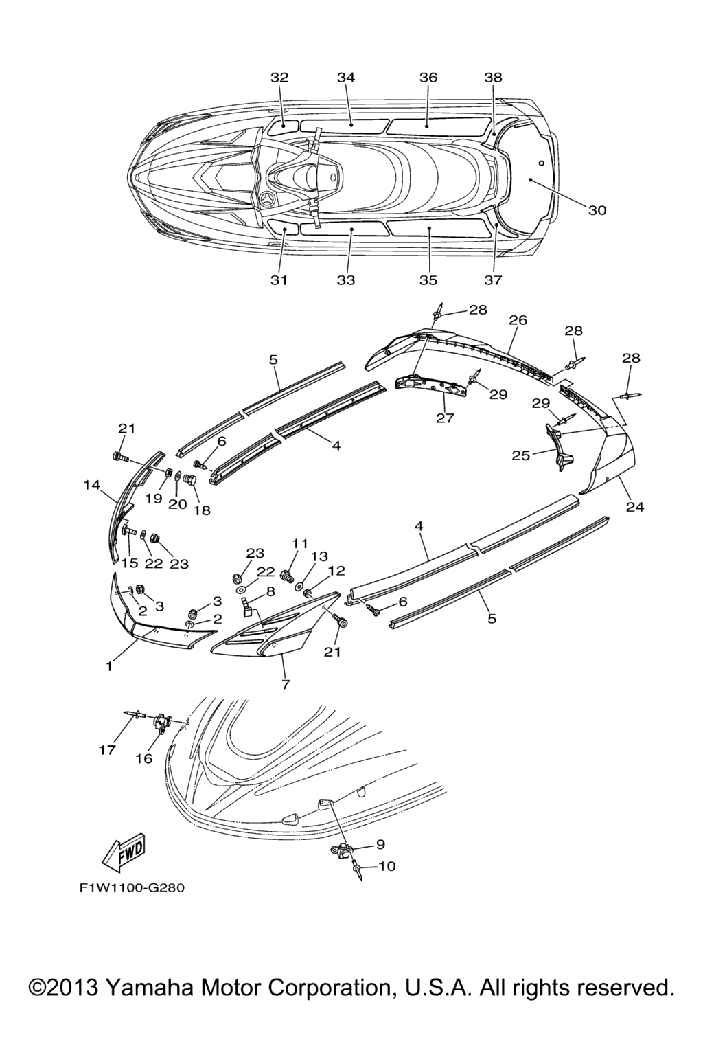 Схема узла Настил Бортовой Части