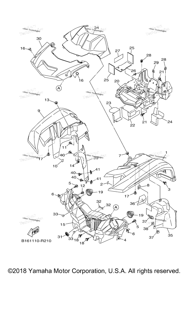 Схема узла Передний Крыло