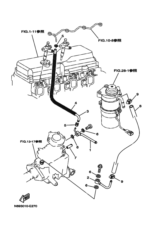 Схема узла Pump Assy Fuel Для Yamaha Sx372Ks