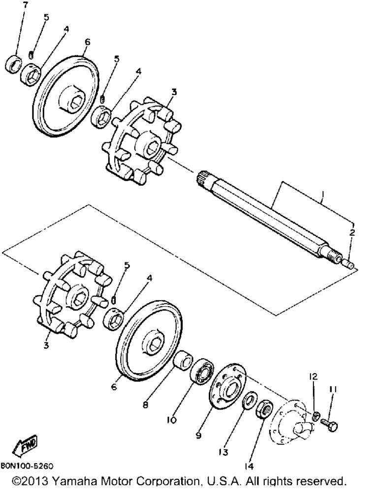 Схема узла Привод Гусеницы 1