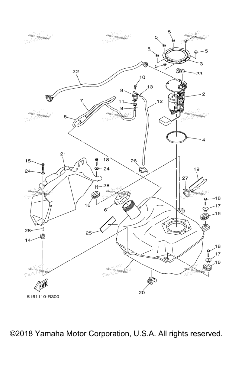Схема узла Топливные Баки
