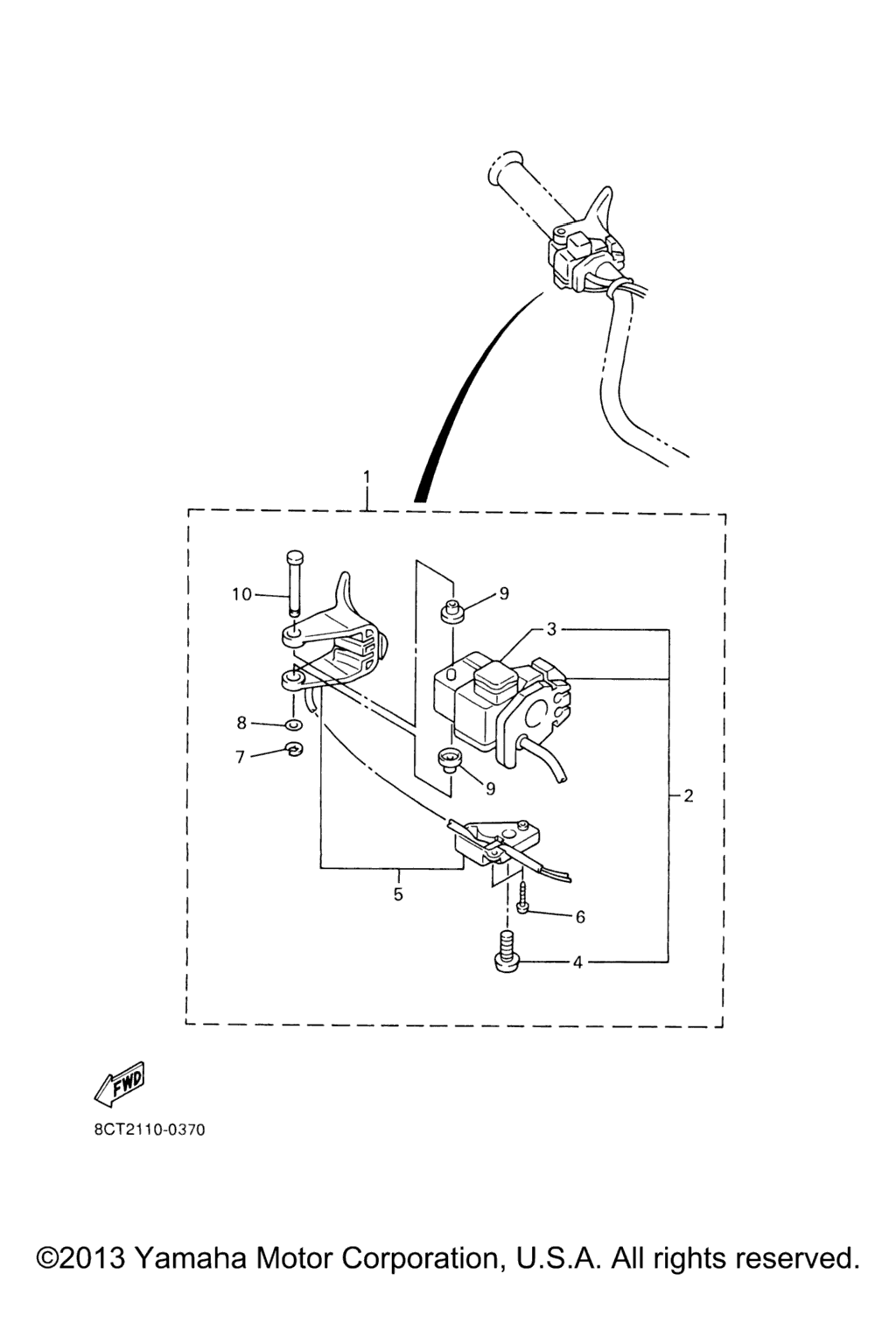 Схема узла Handle Switch. Lever