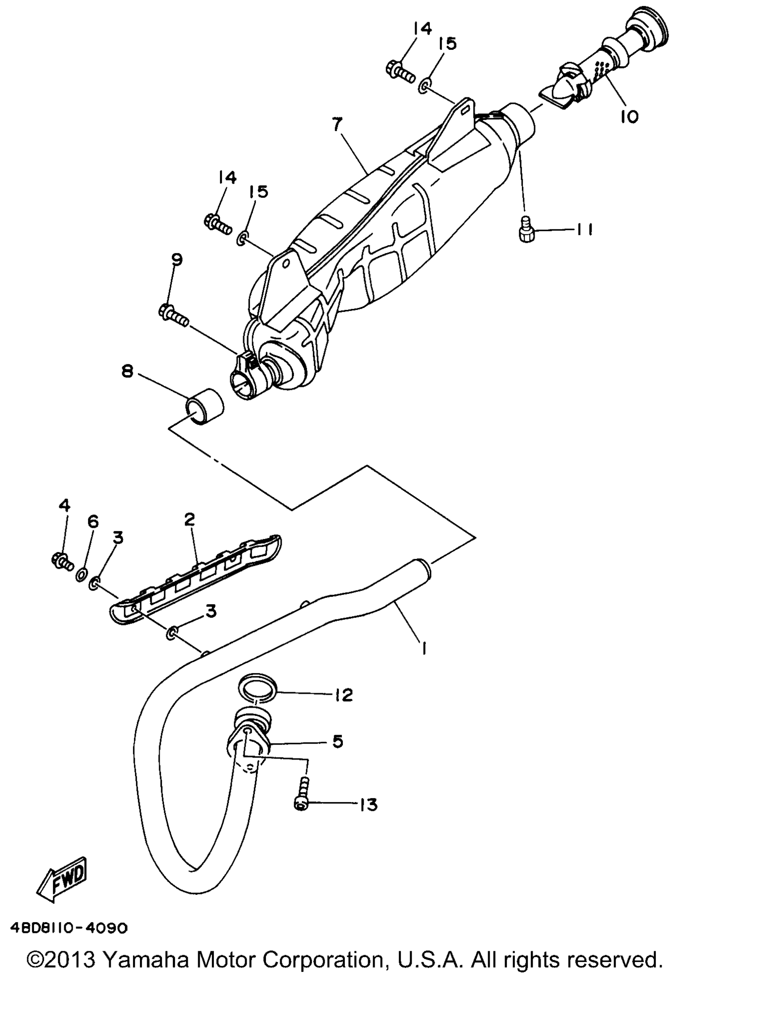 Схема узла Выхлопные Системы