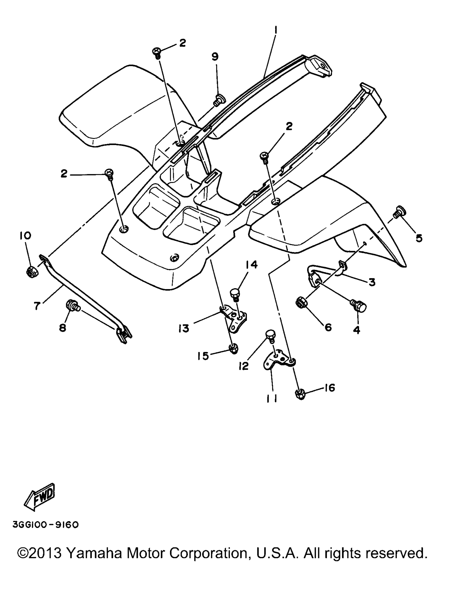 Схема узла Передний Крыло